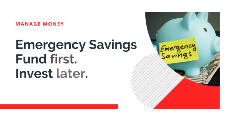 Emergency Savings Fund or Investing? Save First